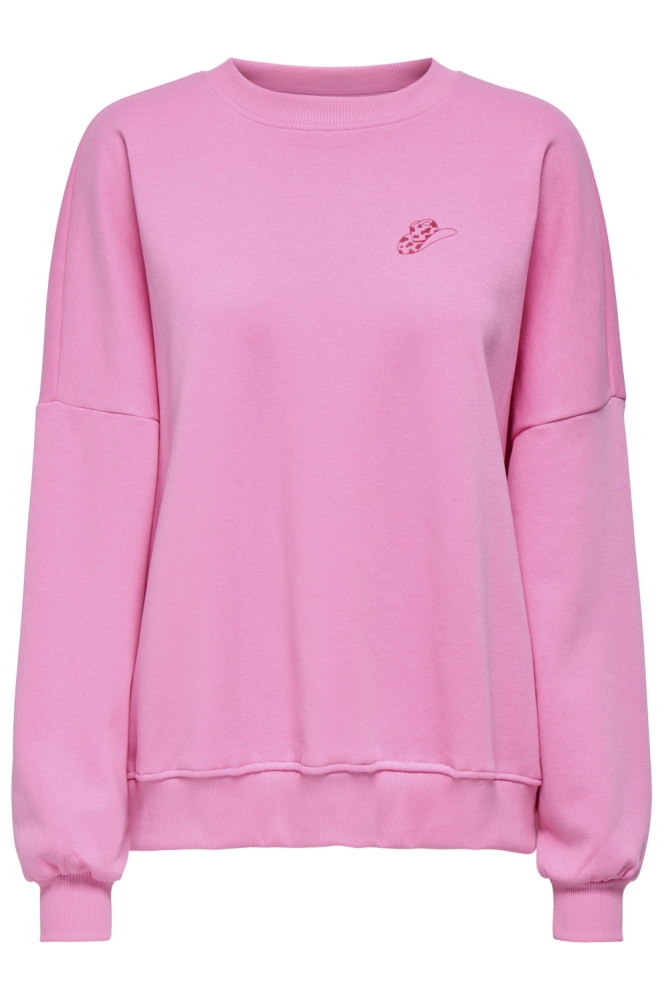 ONLSTINA L/S LOVELY O-NECK BOX SWT 15357086 SACHET PINK/WILD LIKE THE WEST